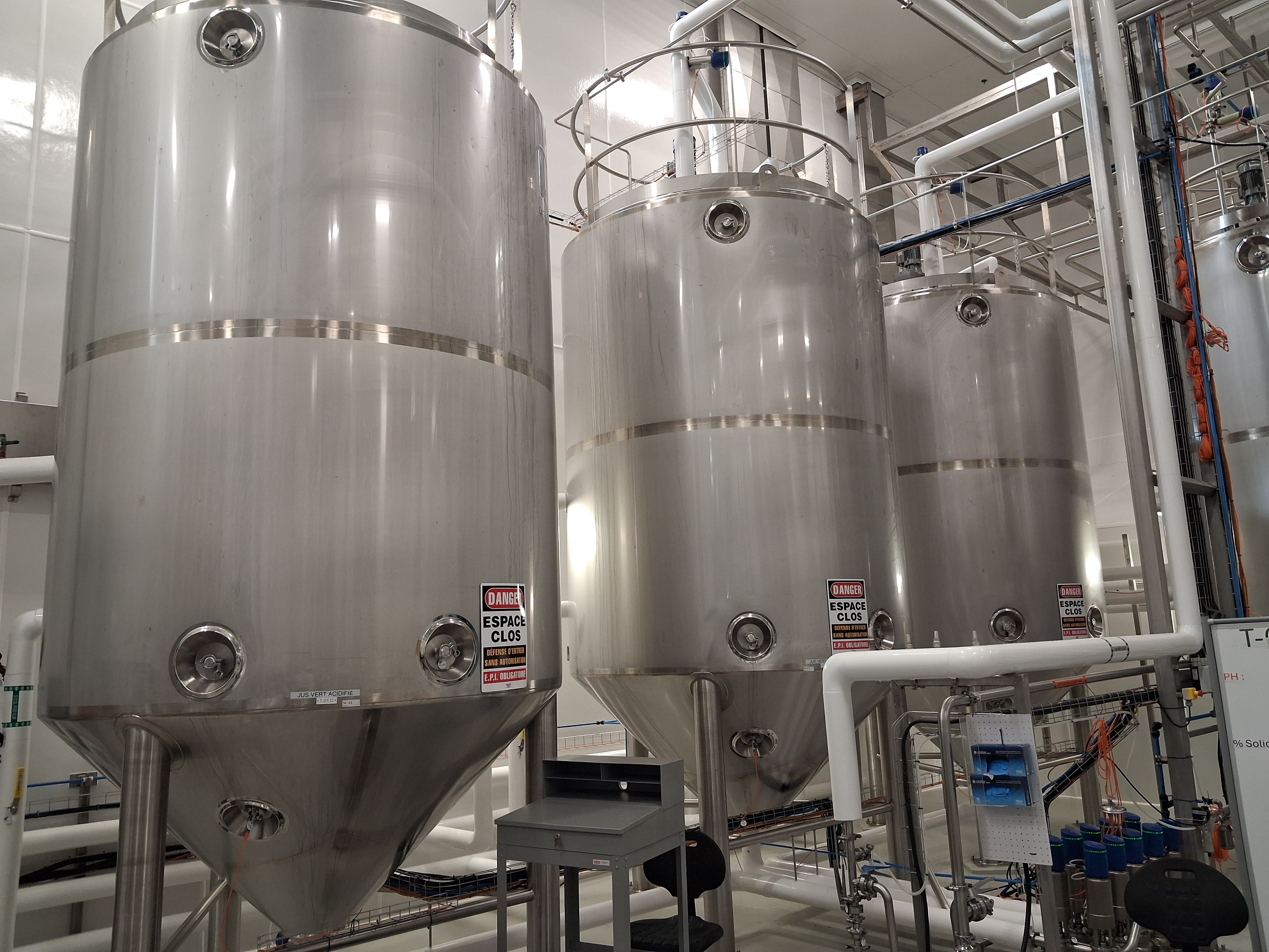 Stainless steel tanks