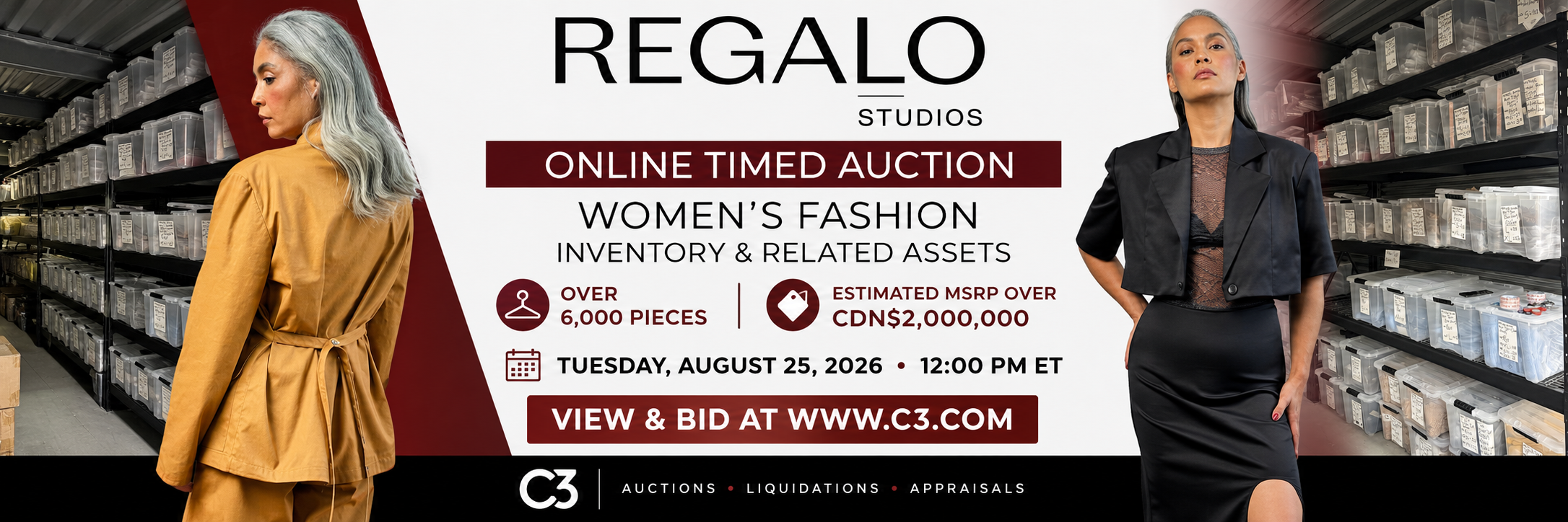 REGALO Studios complete business assets auction